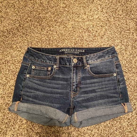 American eagle women’s boy midi jean short 2